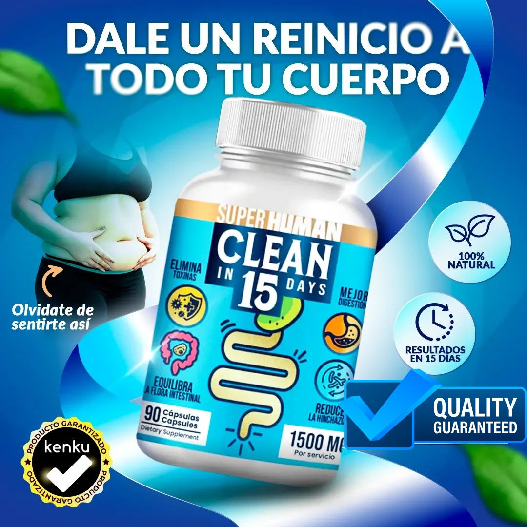 2x1 Clean15™ Limpieza Completa Estomacal en 15 días - SuperHuman™ PG